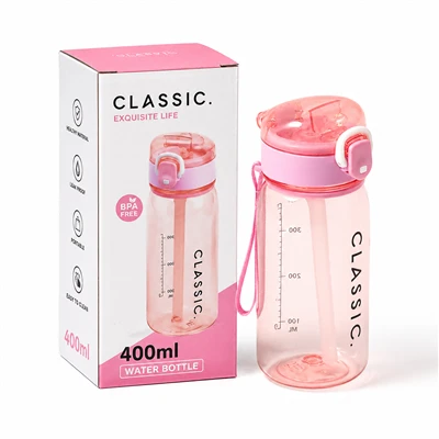 400ml Portativ Somon Bolalar uchun suv shishasi